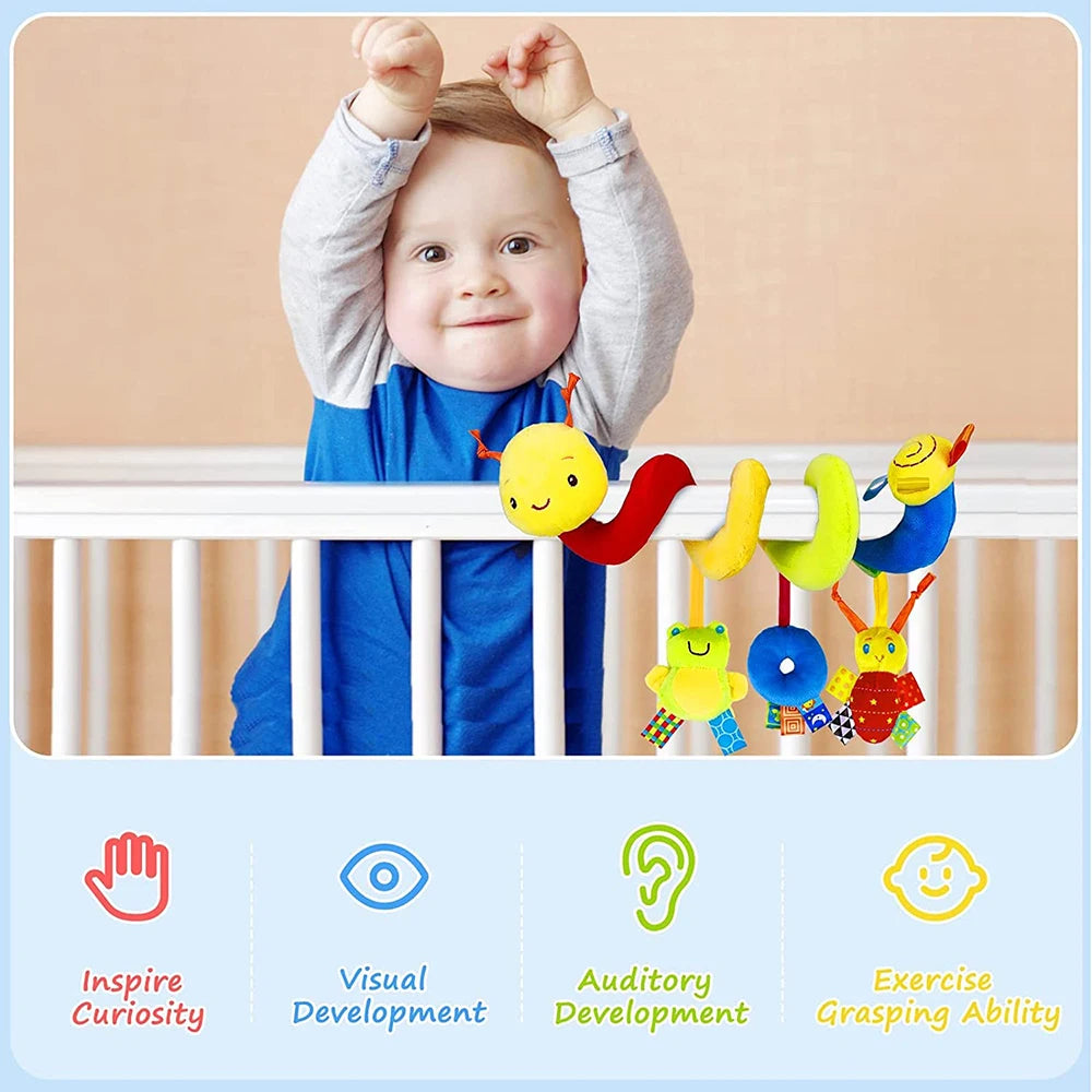 Spiral-Spielzeug für Kinderwagen, Babyschale & Babybett – Spielspaß für unterwegs