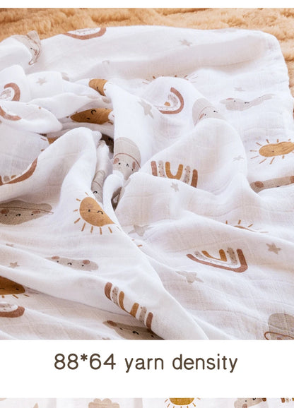 Bamboo Cotton Baby Muslin Swaddle Blanket