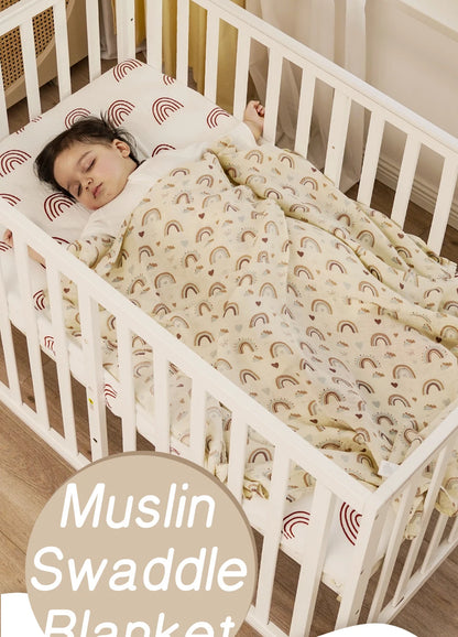 Bamboo Cotton Baby Muslin Swaddle Blanket