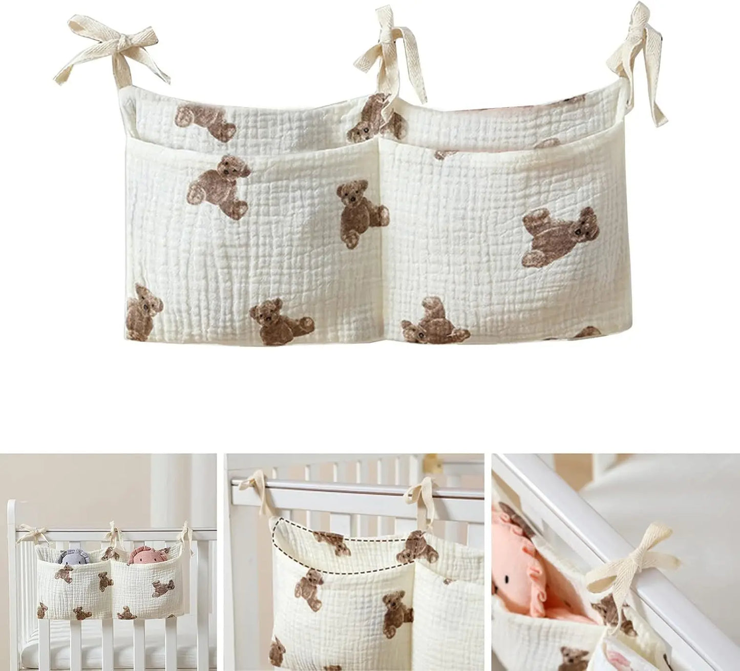 Multifunctional Baby Cot Storage Bag