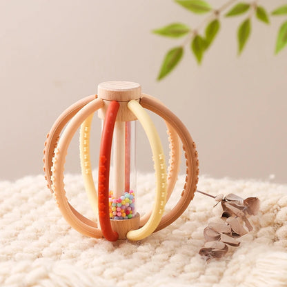 Baby Wooden Rain Shaker & Teether