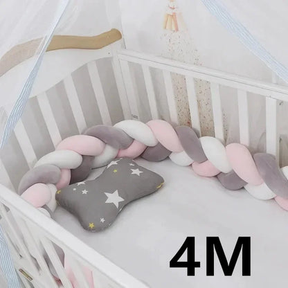 Cot bumper, Braided Cot Bumper for Toddlers