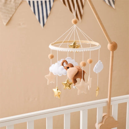 Baby Holz-Rassel mit Tiermotiv