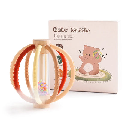 Baby Wooden Rain Shaker & Teether