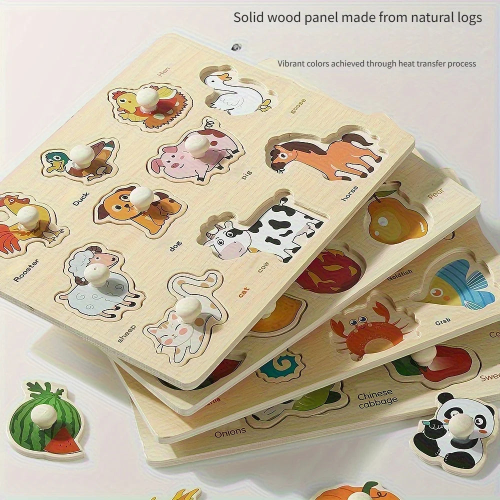 Wooden Puzzles for Babies & Toddlers
