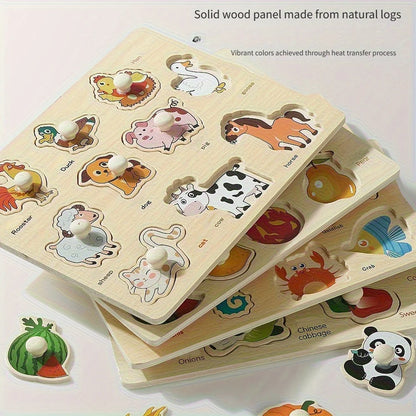 Wooden Puzzles for Babies & Toddlers