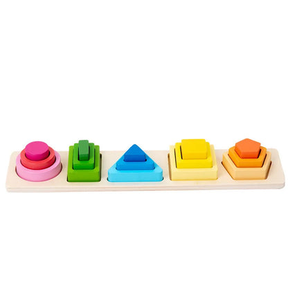 Montessori Steck- & Sortierbrett aus Holz