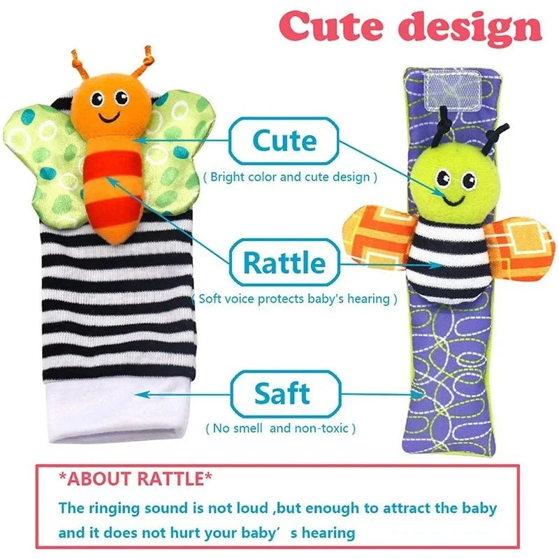 AFOVIC Baby Rattle Set
