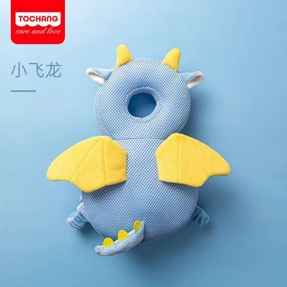 Baby learning-to-walk pillow with fall protection