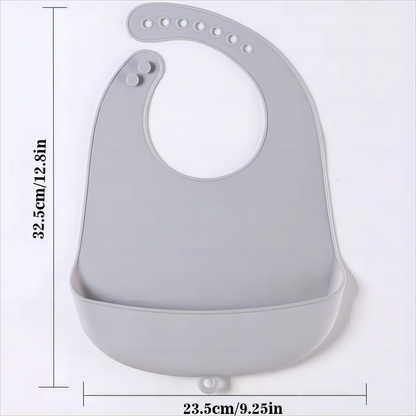 Waterproof Silicone Baby Bib Easy to Clean