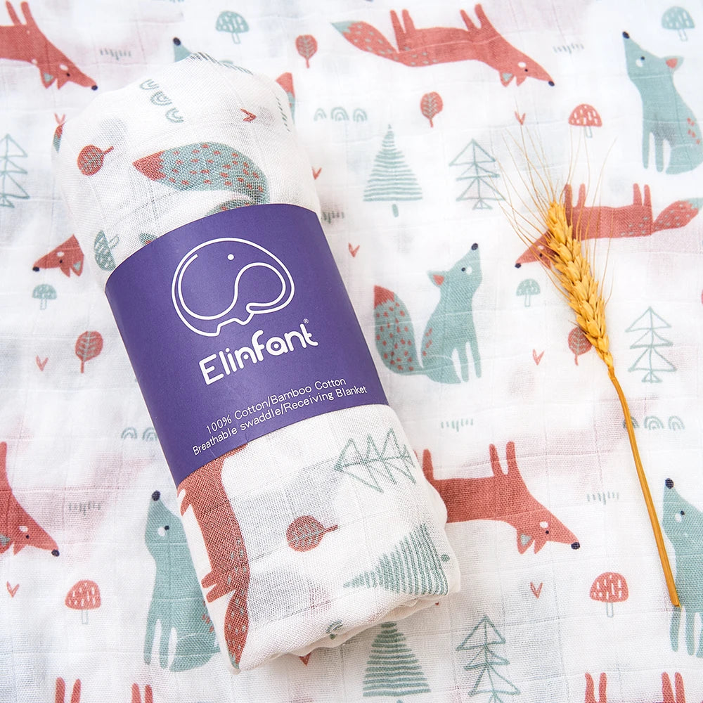 Bamboo Cotton Baby Muslin Swaddle Blanket