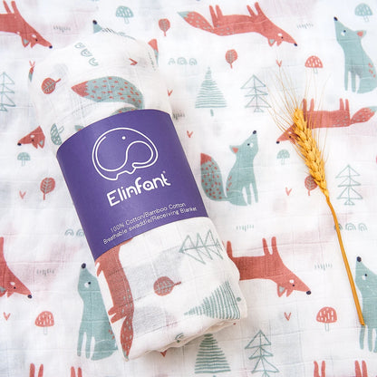 Bamboo Cotton Baby Muslin Swaddle Blanket