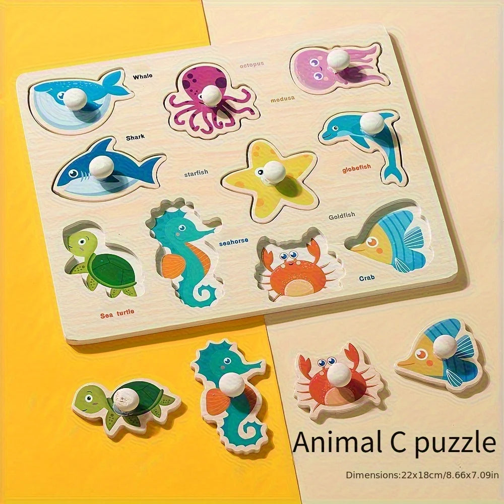 Wooden Puzzles for Babies & Toddlers