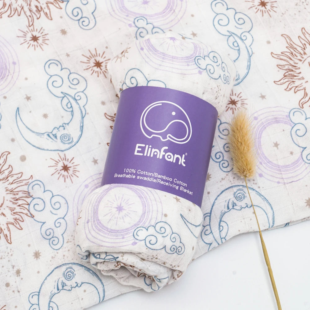 Bamboo Cotton Baby Muslin Swaddle Blanket