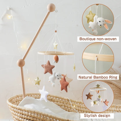 Baby Holz-Rassel mit Tiermotiv