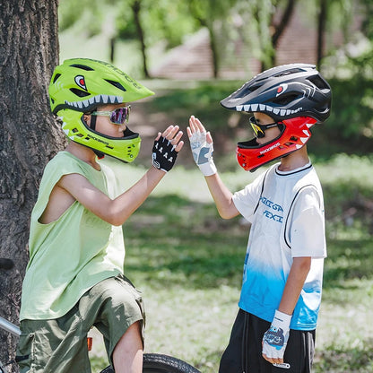 ROCKBROS Kinder-Fahrrad- und Rollerhelm - abnehmbarer Integralhelm