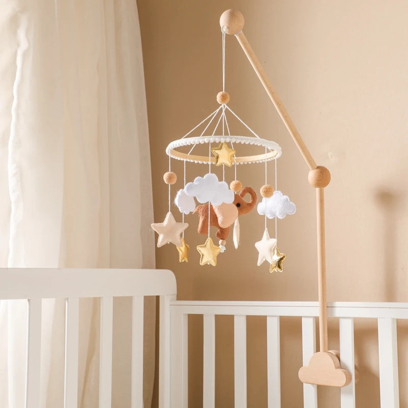 Baby Holz-Rassel mit Tiermotiv