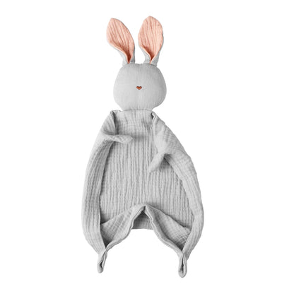 Cute bunny security blanket made of 100% cotton for babies