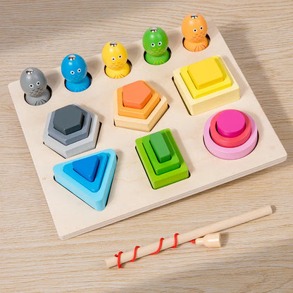 Montessori Steck- & Sortierbrett aus Holz