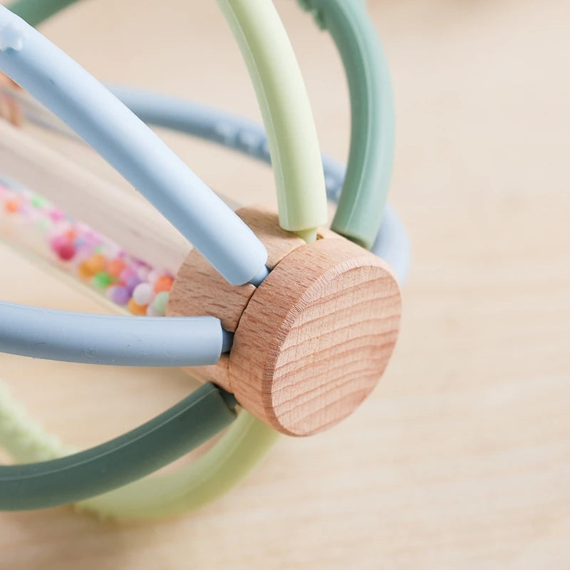 Baby Wooden Rain Shaker & Teether