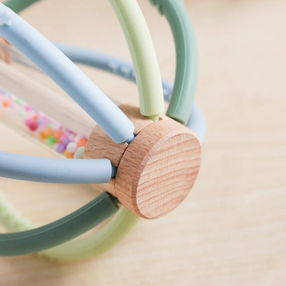 Baby Wooden Rain Shaker & Teether