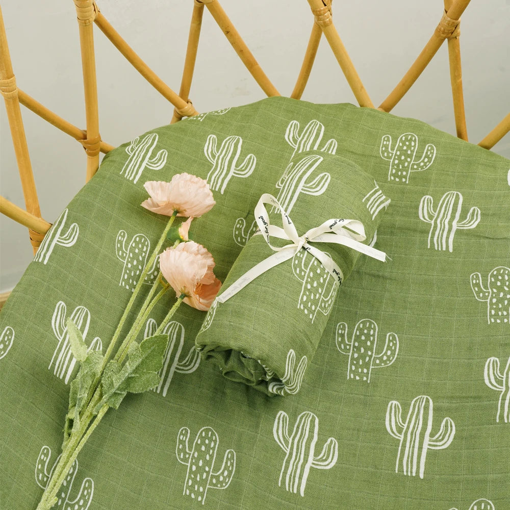 Bamboo Cotton Baby Muslin Swaddle Blanket