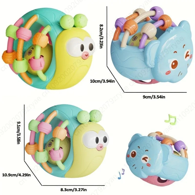 Baby Greifball mit Rassel & Beißring – Entdecken, Greifen und Spielen