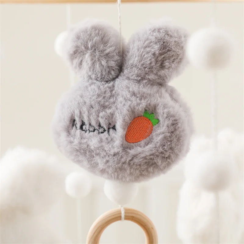 Baby Holz-Rassel mit Tiermotiv