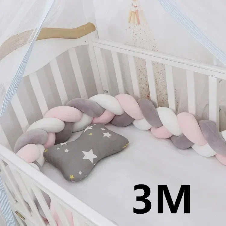 Cot bumper, Braided Cot Bumper for Toddlers