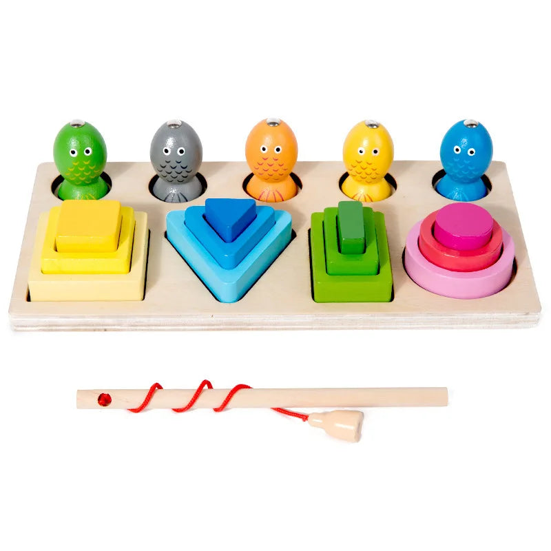 Montessori Steck- & Sortierbrett aus Holz
