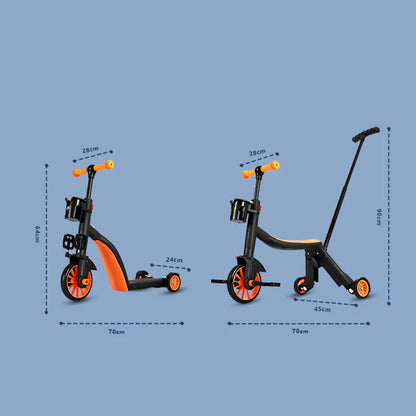 Multifunktions-Kick-Scooter Roller höhen verstellbar – Mitwachsender Fahrspaß für kleine Entdecker