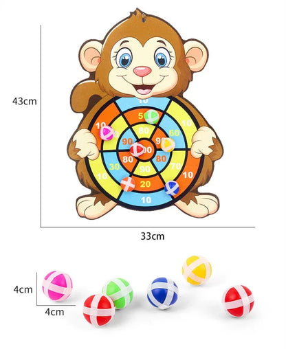 Montessori Klett-Dartspiel für Kinder – Spiel, Spaß & Bewegung