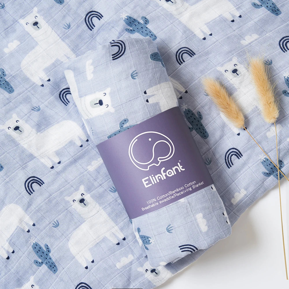 Bamboo Cotton Baby Muslin Swaddle Blanket