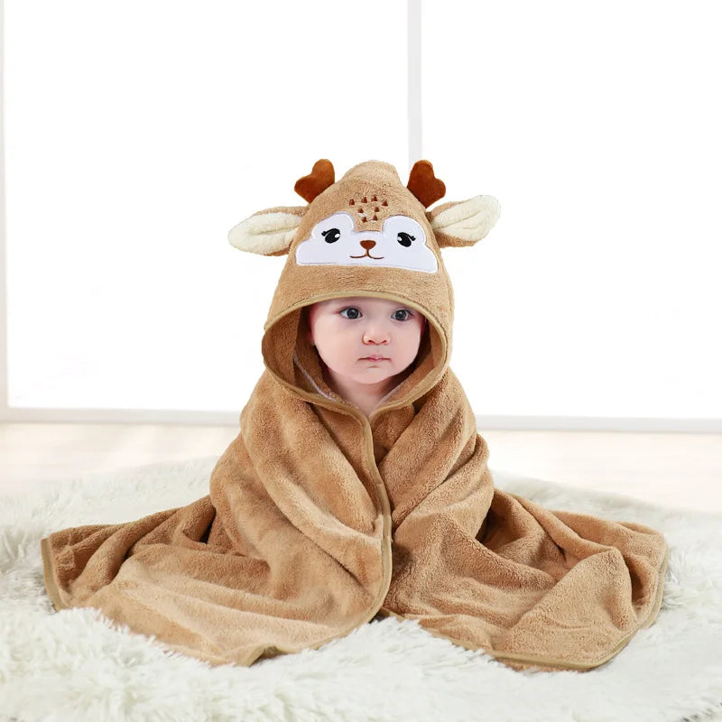 Baby Hooded Blanket & Bath Towel for Boys and Girls