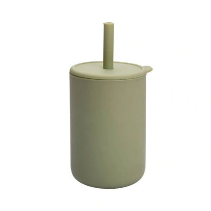 Baby mug with double handle, anti-scald and for leak-proof baby feeding