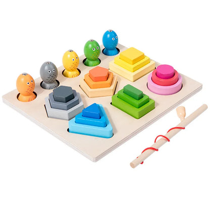 Montessori Steck- & Sortierbrett aus Holz