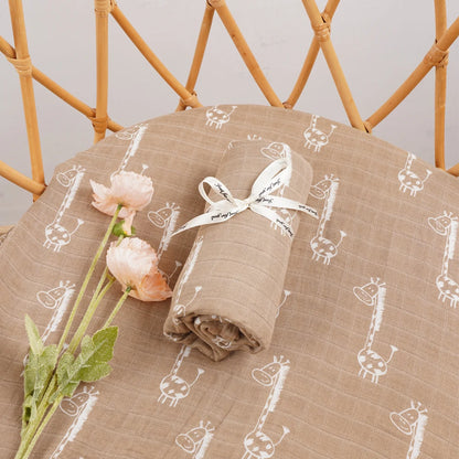 Bamboo Cotton Baby Muslin Swaddle Blanket