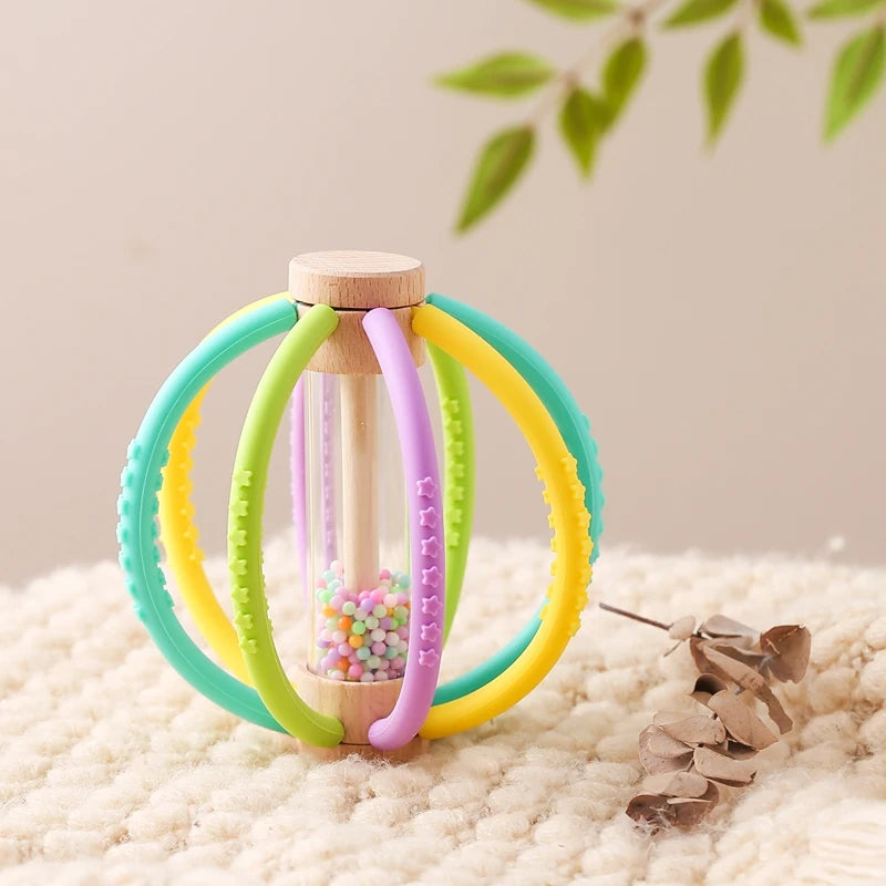 Baby Wooden Rain Shaker & Teether
