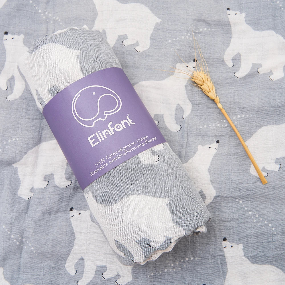 Bamboo Cotton Baby Muslin Swaddle Blanket