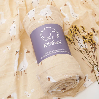 Bamboo Cotton Baby Muslin Swaddle Blanket