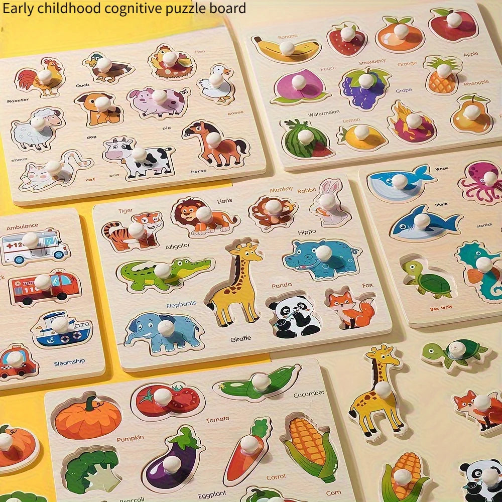 Wooden Puzzles for Babies & Toddlers