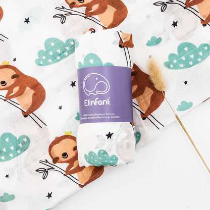 Bamboo Cotton Baby Muslin Swaddle Blanket