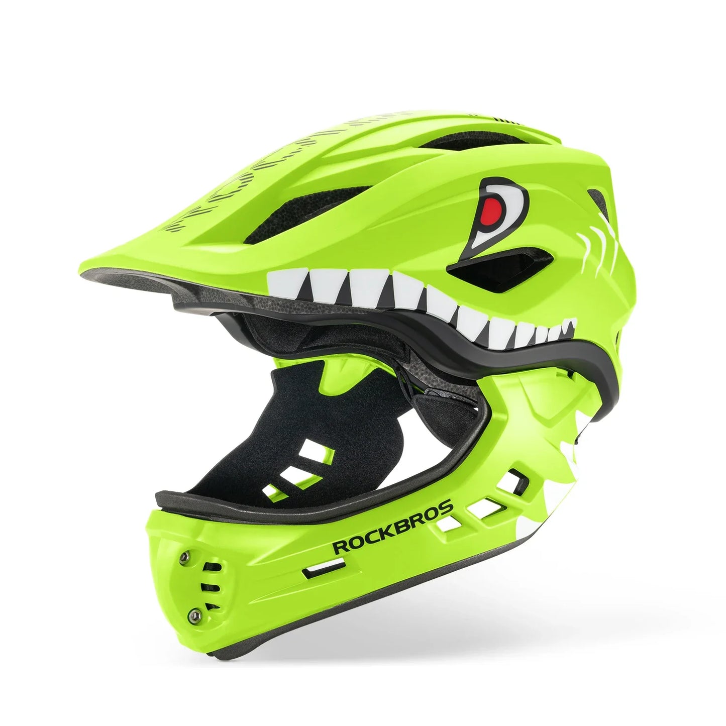 ROCKBROS Kinder-Fahrrad- und Rollerhelm - abnehmbarer Integralhelm