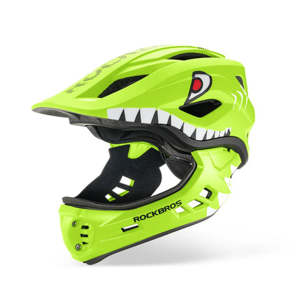 ROCKBROS Kinder-Fahrrad- und Rollerhelm - abnehmbarer Integralhelm
