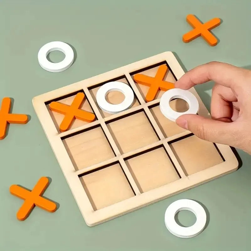 Montessori Holz Tic-Tac-Toe Lernspiel