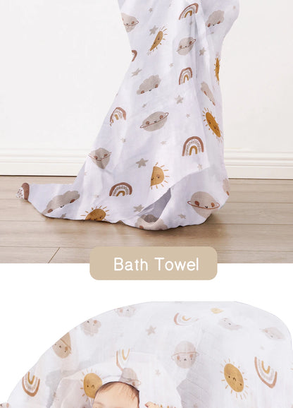 Bamboo Cotton Baby Muslin Swaddle Blanket