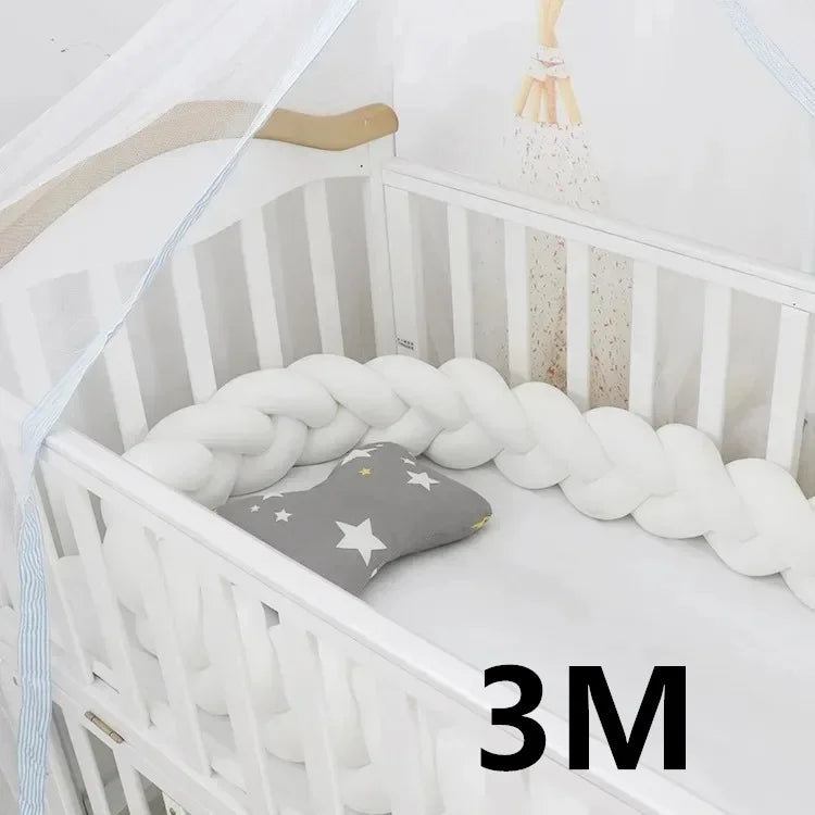 Cot bumper, Braided Cot Bumper for Toddlers