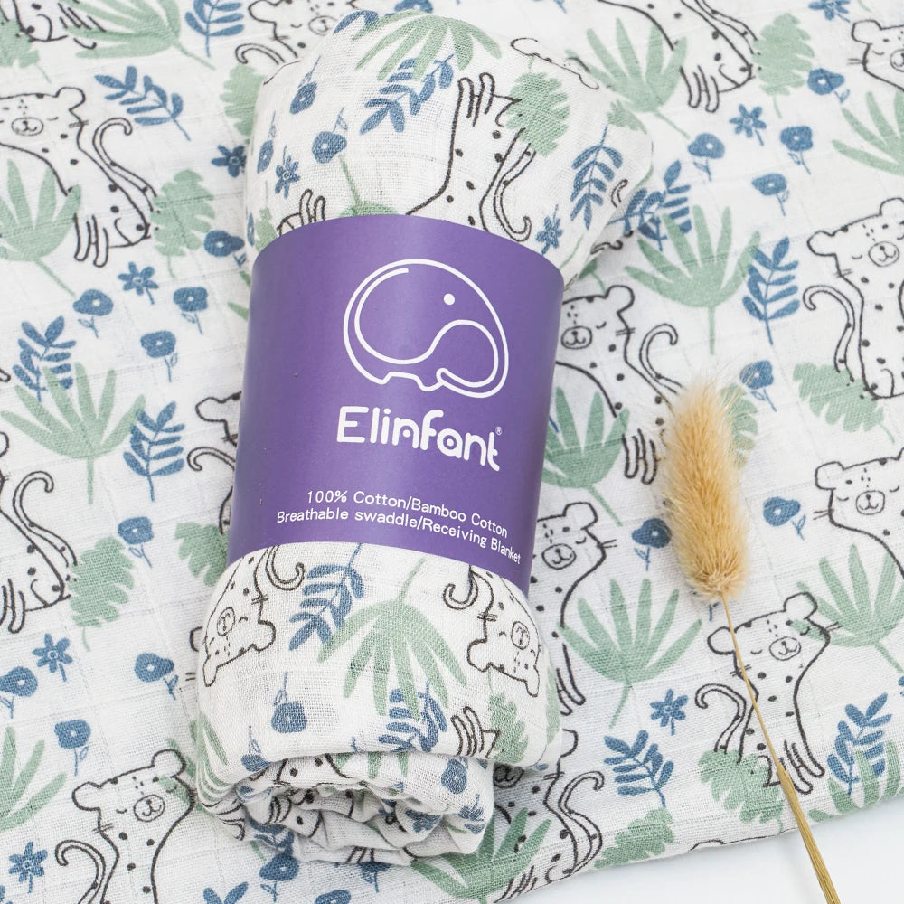 Bamboo Cotton Baby Muslin Swaddle Blanket