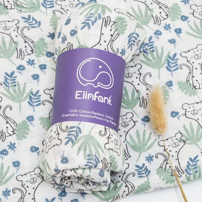 Bamboo Cotton Baby Muslin Swaddle Blanket
