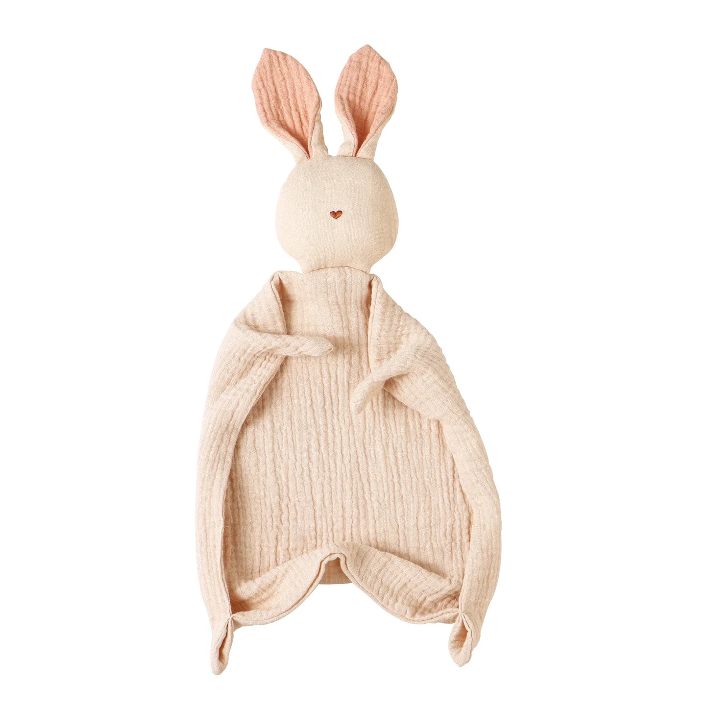 Cute bunny security blanket made of 100% cotton for babies